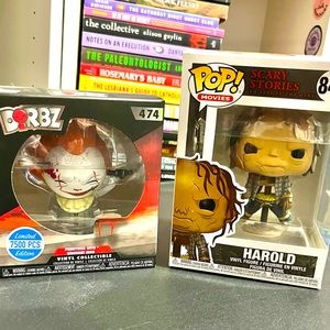 Funko Dorbz Pennywise LE and Funko POP Scary Stories to Tell in the Dark Harold